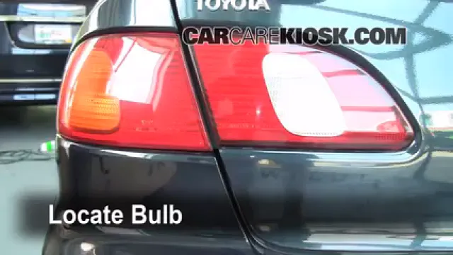 1999 Toyota Corolla CE 1.8L 4 Cyl. Lights Turn Signal - Rear (replace bulb)